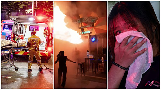 Massive fire at Bangkok pub kills 27, injures over 60; 22 critical